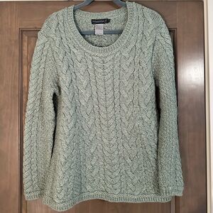 IrelandsEye Green Wool Sweater